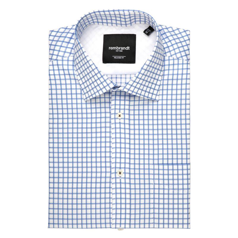 Rembrandt Sinatra Blue Shadow Check Shirt image number 0